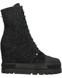 Casadei - Ankle Boots Leather, Rubber - Lyst