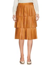 Patrizia Pepe Gonna ginocchio - Marrone