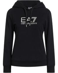 EA7 - Sweatshirt Cotton, Elastane - Lyst