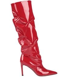 L'Autre Chose Knee Boots - Red