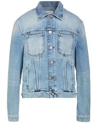Lanvin - Denim Outerwear Cotton, Calfskin - Lyst