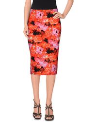 Patrizia Pepe Gonna ginocchio - Rosso