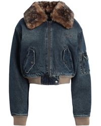 Guess - Manteau en jean - Lyst