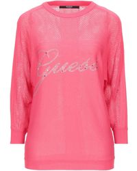 pink guess jumper