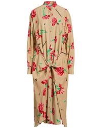 Moschino - Midi Dress Cupro, Cotton - Lyst