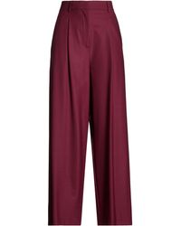 Ottod'Ame - Burgundy Pants Polyester, Virgin Wool, Elastane - Lyst