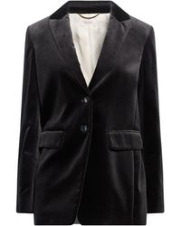 Agnona - Blazer Cotton, Elastane - Lyst