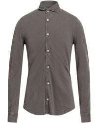 Fedeli - Dark Shirt Cotton - Lyst