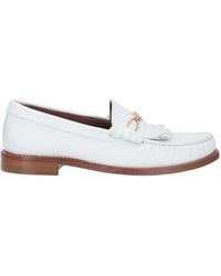 celine moccasin white