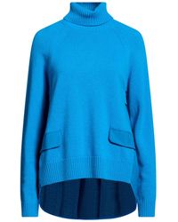 Semicouture - Azure Turtleneck Wool, Polyamide - Lyst