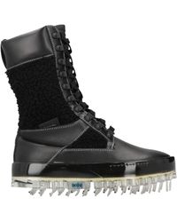RBRSL RUBBER SOUL - Ankle Boots Leather, Textile Fibers - Lyst