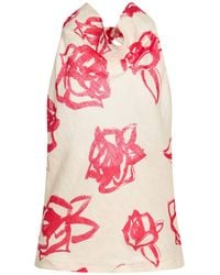 MSGM - Top Linen - Lyst