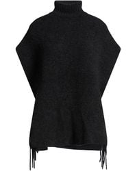 Maliparmi - Charcoal Turtleneck Wool, Polyamide, Elastane - Lyst