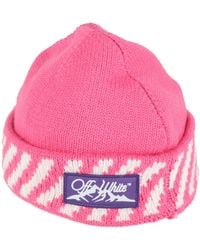 Off-White c/o Virgil Abloh - Fuchsia Hat Wool - Lyst