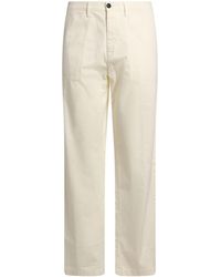 Dondup - Ivory Pants Cotton, Linen, Elastane - Lyst