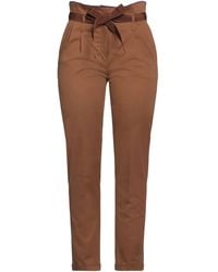 Alberta Ferretti - Camel Pants Cotton, Elastane, Acetate - Lyst