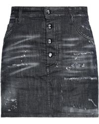 DSquared² - Denim Skirt - Lyst