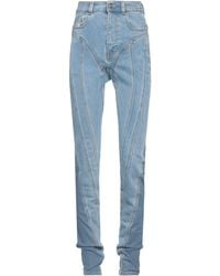 Mugler - Jeans Cotton, Elastomultiester, Elastane - Lyst