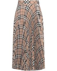 Burberry - Midi Skirt - Lyst