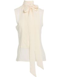 Victoria Beckham - Ivory Top Silk - Lyst