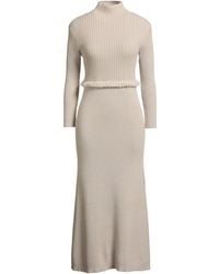 Agnona - Midi Dress Cashmere - Lyst