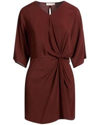 Manila Grace - Mini Dress Acetate, Silk - Lyst