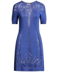 Alberta Ferretti - Mini Dress Cotton - Lyst