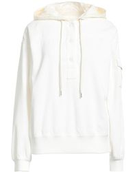 Moncler - Ivory Sweatshirt Polyester, Polyamide, Elastane - Lyst