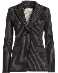 Blugirl Blumarine - Midnight Blazer Cotton, Elastane - Lyst
