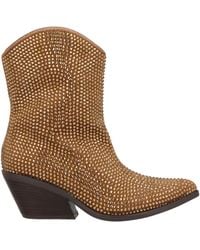 Tosca Blu - Studio Camel Ankle Boots Textile Fibers - Lyst