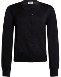Alpha Studio - Charcoal Cardigan Merino Wool - Lyst