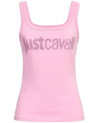 Just Cavalli - Tank Top Cotton, Elastane - Lyst
