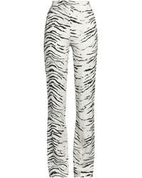 Elisabetta Franchi - Ivory Pants Viscose, Elastane - Lyst