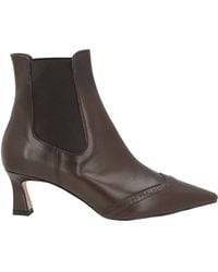 J.A.P. JOSE ANTONIO PEREIRA - Dark Ankle Boots Calfskin - Lyst