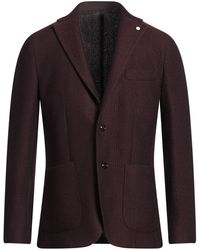 Luigi Bianchi - Burgundy Blazer Wool - Lyst