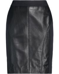 Pinko - Mini Skirt Sheepskin, Cotton, Elastane - Lyst
