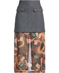 Maliparmi - Midi Skirt Polyester, Wool, Polyamide - Lyst