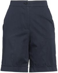 Caractere - Midnight Shorts & Bermuda Shorts Cotton, Polyester, Elastane - Lyst