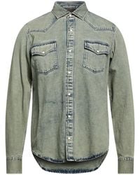Moorer - Denim Shirt Cotton, Linen - Lyst