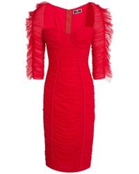 Elisabetta Franchi - Midi Dress - Lyst