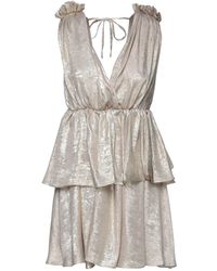 Relish - Platinum Mini Dress Polyester - Lyst