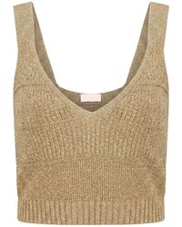 Liu Jo - Top Viscose, Metallic Polyester - Lyst