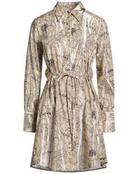 Ottod'Ame - Caring Mini Dress Cotton, Metal - Lyst