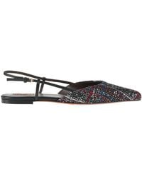 Missoni - Ballet Flats Leather, Textile Fibers - Lyst
