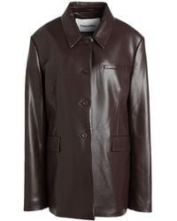 Nanushka - Dark Jacket Recycled Polyester, Polyurethane - Lyst