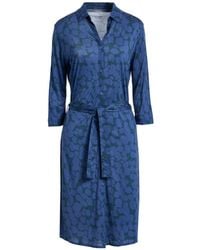 Majestic Filatures - Slate Mini Dress Virgin Wool, Lyocell - Lyst
