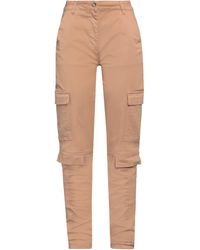 Semicouture - Camel Pants Cotton, Elastane - Lyst
