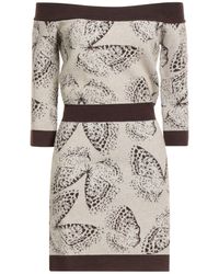 Blugirl Blumarine - Mini Dress Acrylic, Wool, Viscose, Polyester, Polyamide - Lyst