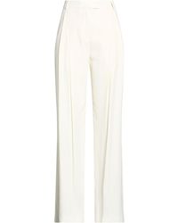DES_PHEMMES - Ivory Pants Viscose, Polyamide, Polyester - Lyst