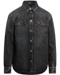 Versace - Denim Shirt Cotton - Lyst
